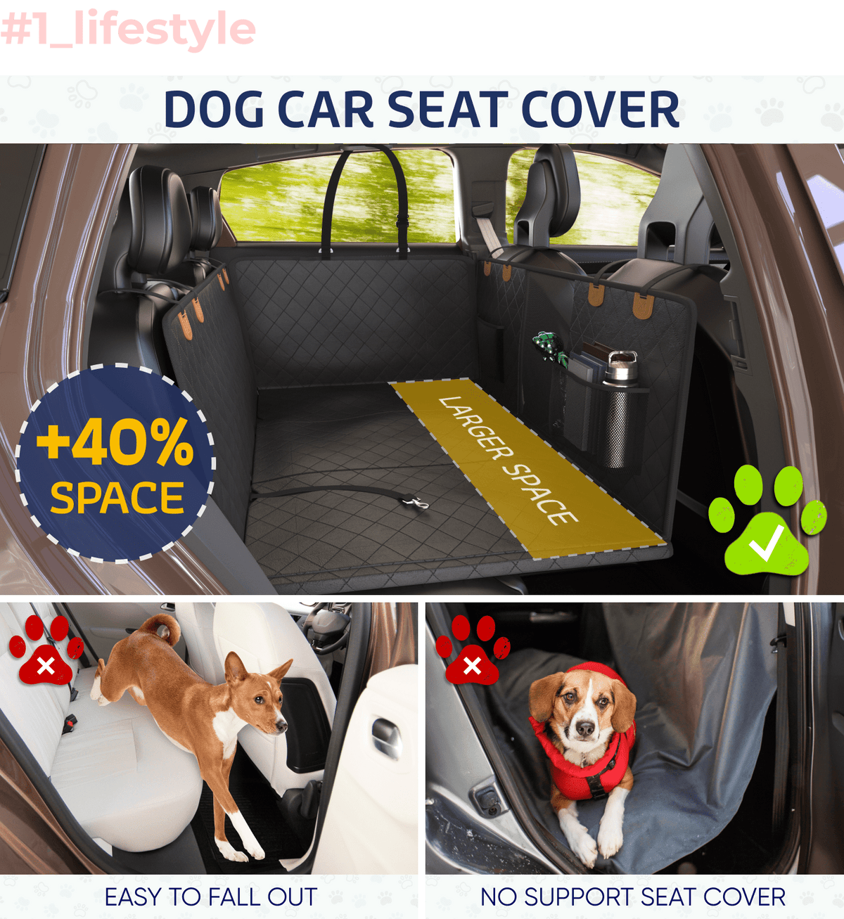 Waterproof Dog Car Seat Cover image 7