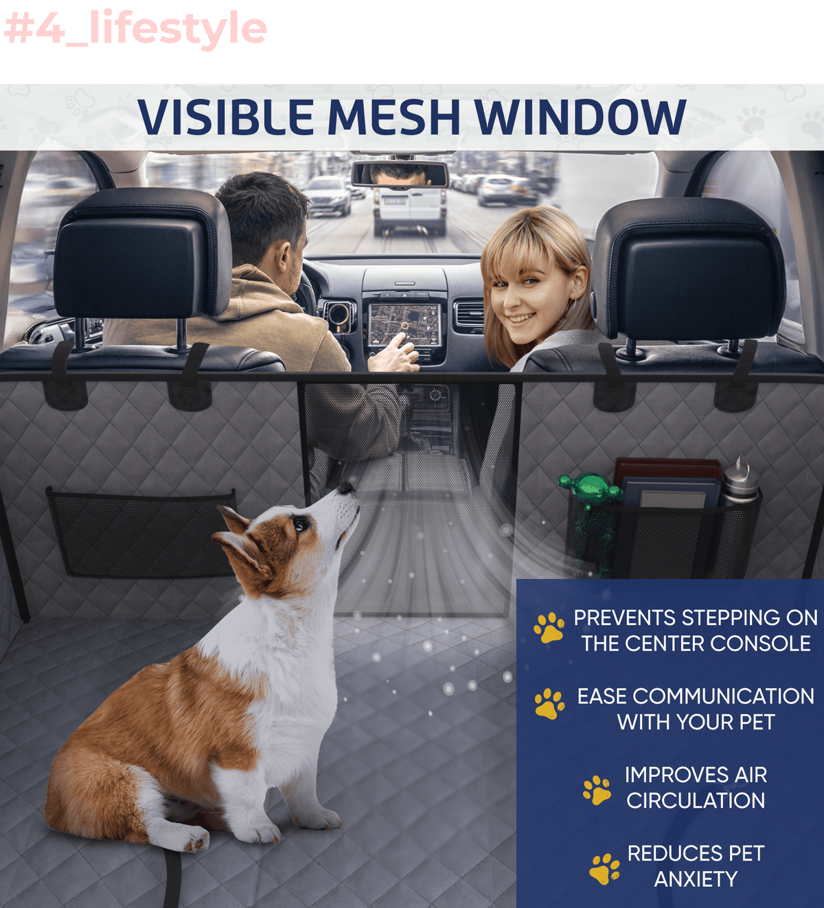 Waterproof Dog Car Seat Cover image 5