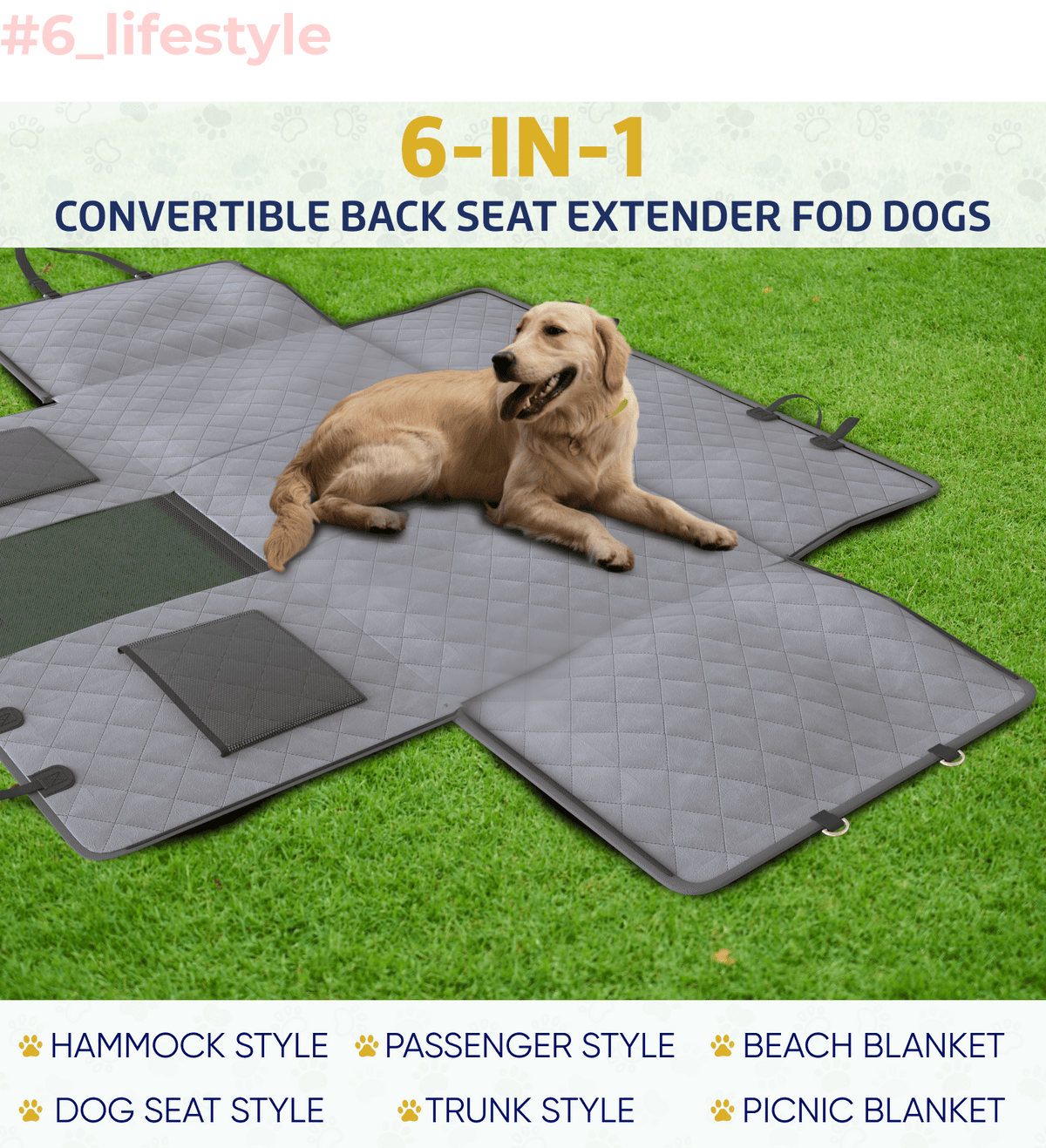 Waterproof Dog Car Seat Cover image 6